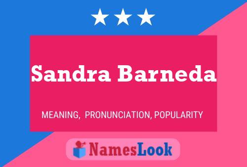 Sandra Barneda Namensposter