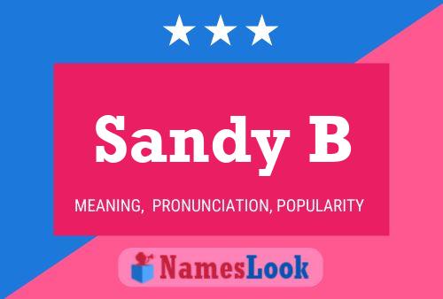 Sandy B Namensposter