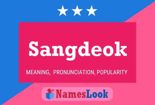 Sangdeok Namensposter