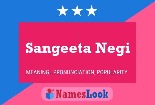 Sangeeta Negi Namensposter