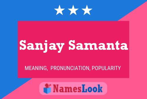 Sanjay Samanta Namensposter