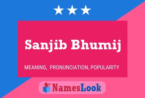 Sanjib Bhumij Namensposter