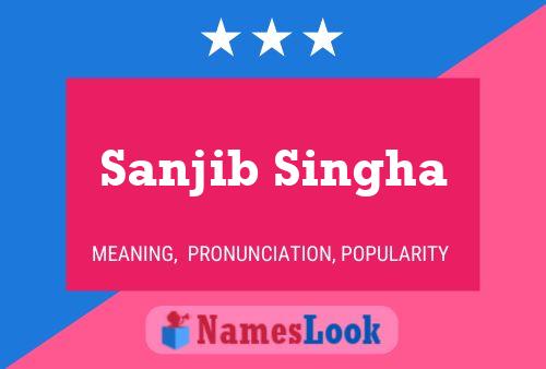 Sanjib Singha Namensposter