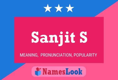 Sanjit S Namensposter