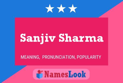 Sanjiv Sharma Namensposter