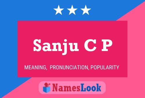 Sanju C P Namensposter