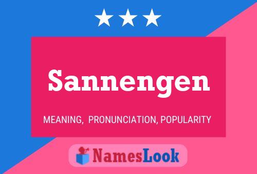 Sannengen Namensposter