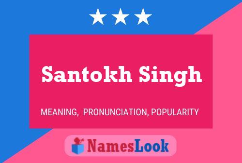 Santokh Singh Namensposter