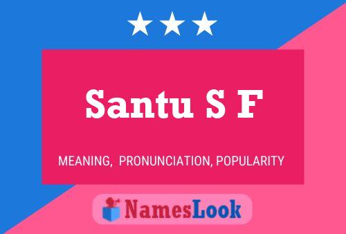 Santu S F Namensposter