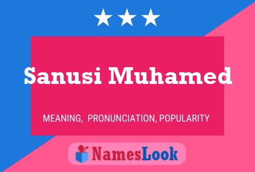 Sanusi Muhamed Namensposter