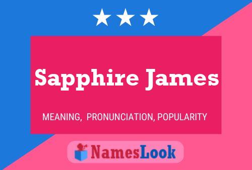 Sapphire James Namensposter