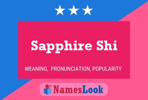 Sapphire Shi Namensposter