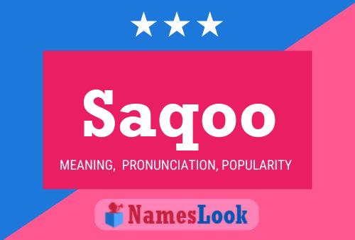 Saqoo Namensposter