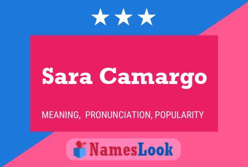 Sara Camargo Namensposter