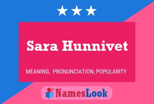 Sara Hunnivet Namensposter