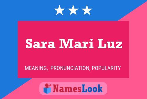 Sara Mari Luz Namensposter