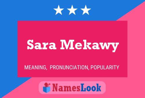 Sara Mekawy Namensposter