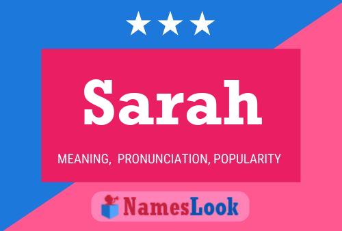 Sarah Namensposter