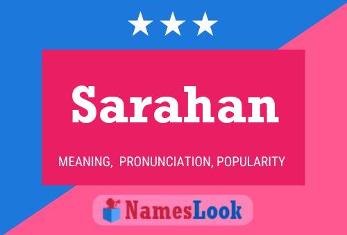 Sarahan Namensposter