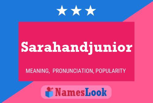 Sarahandjunior Namensposter