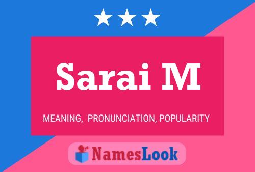 Sarai M Namensposter