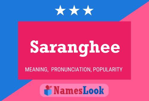 Saranghee Namensposter