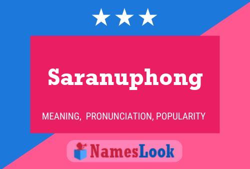 Saranuphong Namensposter