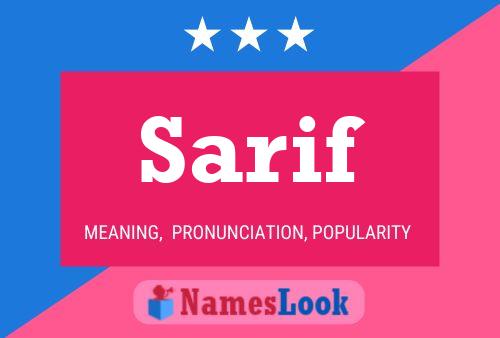 Sarif Namensposter