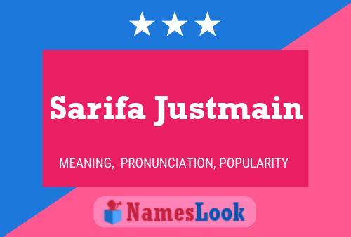 Sarifa Justmain Namensposter