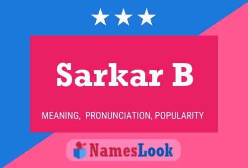 Sarkar B Namensposter