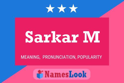 Sarkar M Namensposter