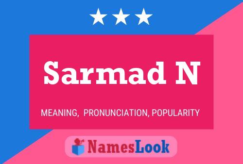 Sarmad N Namensposter