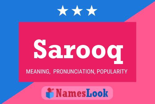 Sarooq Namensposter