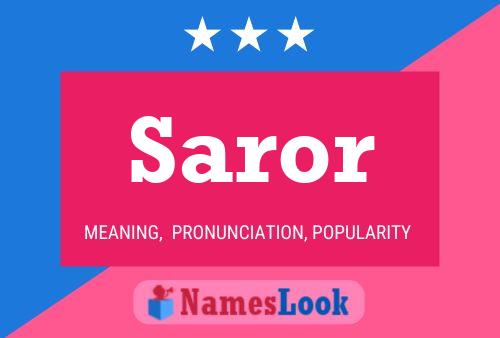 Saror Namensposter