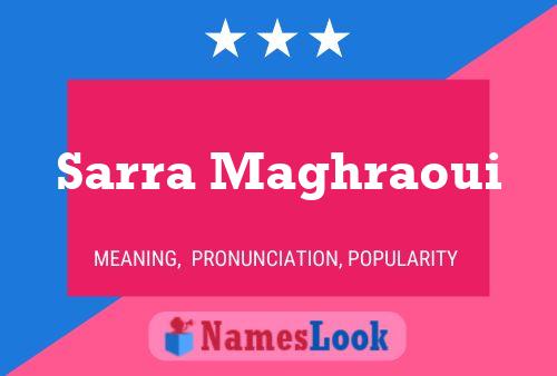 Sarra Maghraoui Namensposter