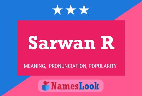 Sarwan R Namensposter