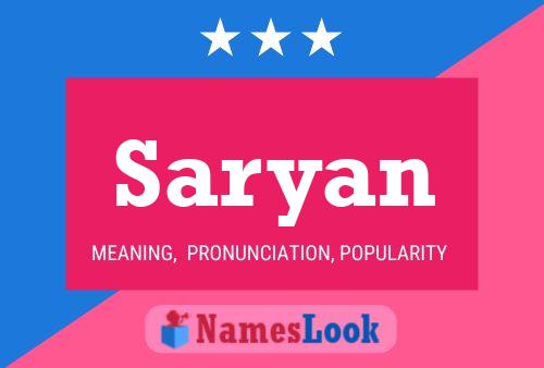 Saryan Namensposter