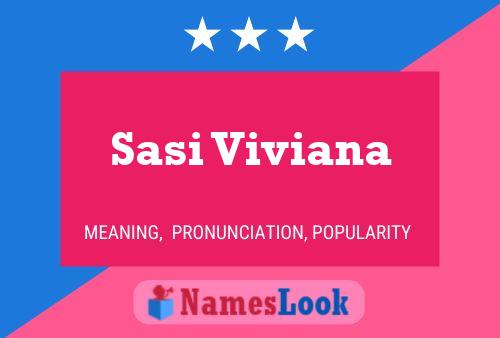 Sasi Viviana Namensposter