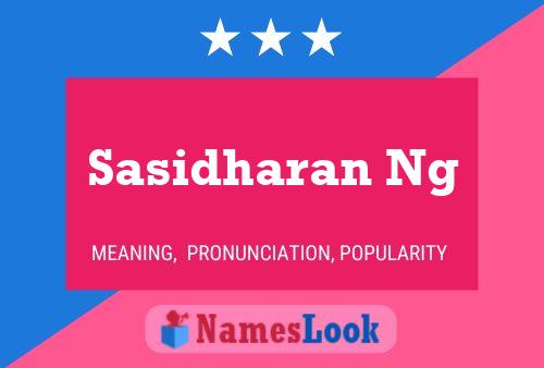 Sasidharan Ng Namensposter