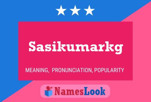 Sasikumarkg Namensposter