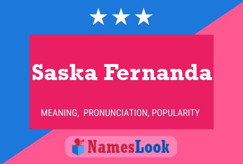 Saska Fernanda Namensposter