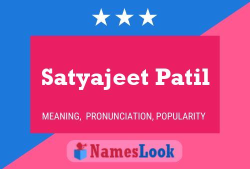 Satyajeet Patil Namensposter