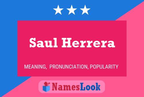 Saul Herrera Namensposter