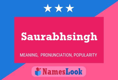 Saurabhsingh Namensposter