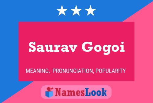 Saurav Gogoi Namensposter