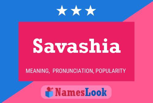 Savashia Namensposter