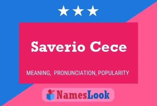 Saverio Cece Namensposter