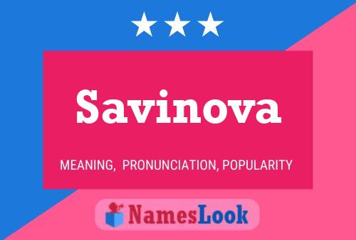 Savinova Namensposter