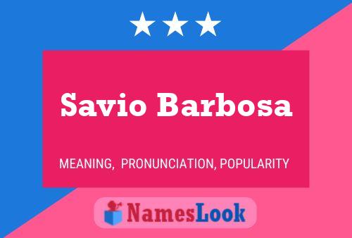 Savio Barbosa Namensposter