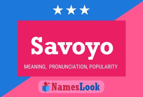 Savoyo Namensposter